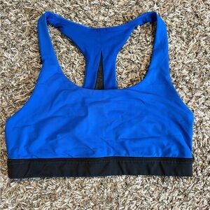 Lululemon Blue and Black Sports Bra